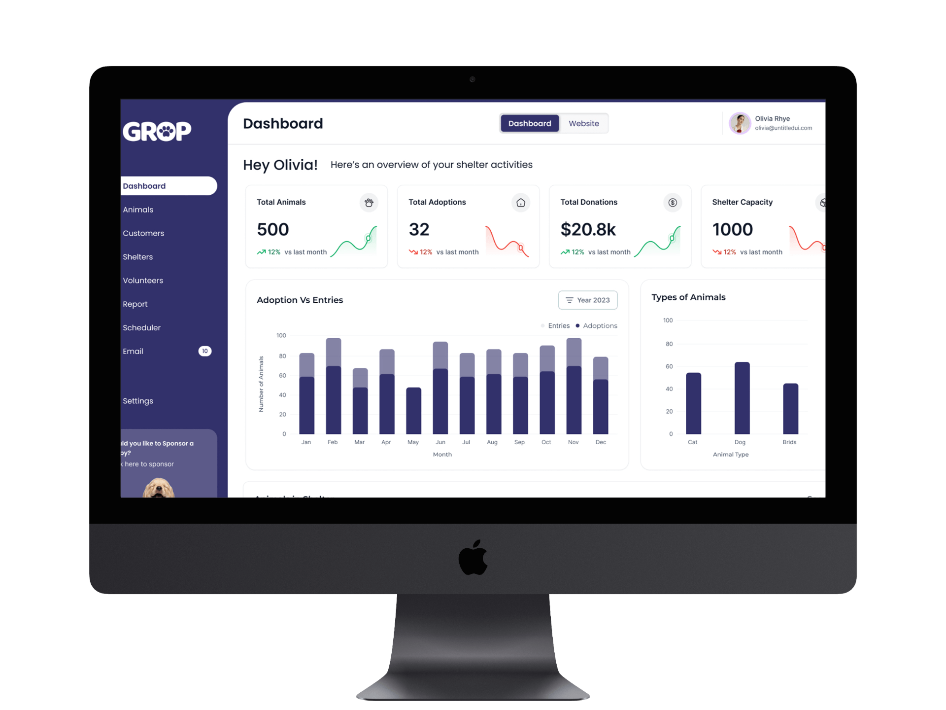 Image gallery marquee