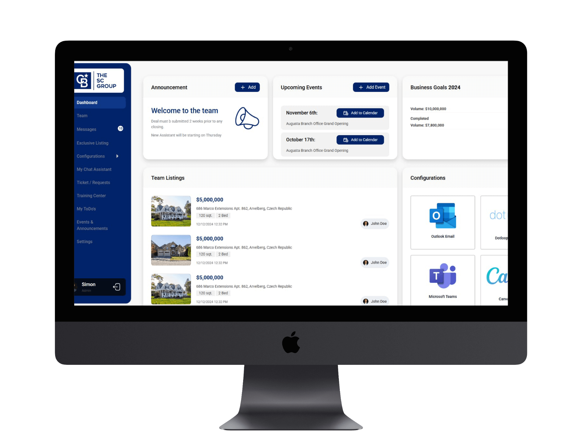 Image gallery marquee